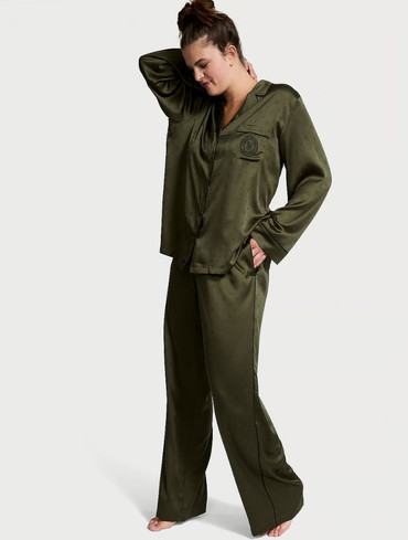 Сатинова піжама Вікторія Сікрет Victoria's Secret Satin Long Pajama Set