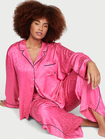 Сатинова піжама (Брак) Вікторія Сікрет Victoria's Secret Satin Long Pajama
