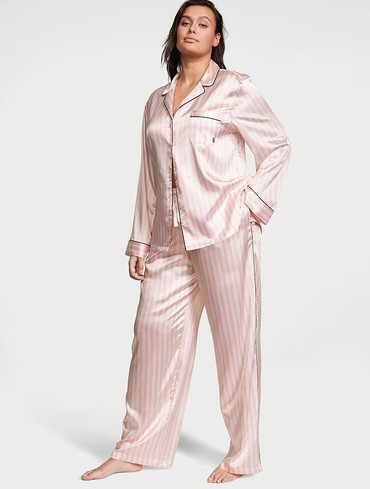 Сатинова піжама Вікторія Сікрет Victoria's Secret Satin Long Pajama Set