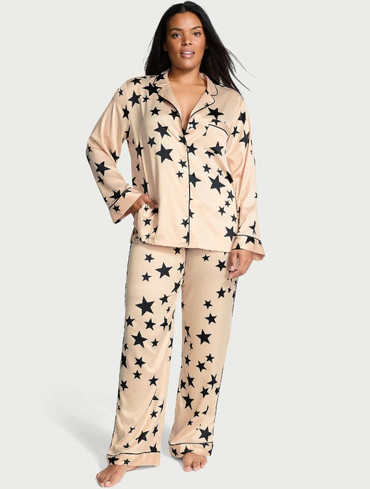 Сатинова піжама Вікторія Сікрет Victoria's Secret Satin Long Pajama Set