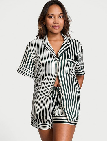 Сатинова піжама Вікторія Сікрет Victoria's Secret Glazed Satin Short Pajama Set