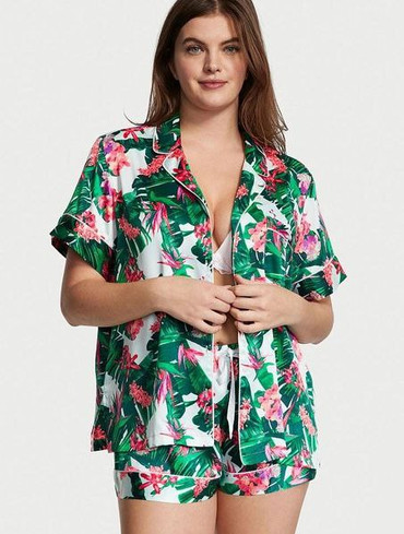 Сатинова піжама Вікторія Сікрет Victoria's Secret Glazed Satin Short Pajama Set