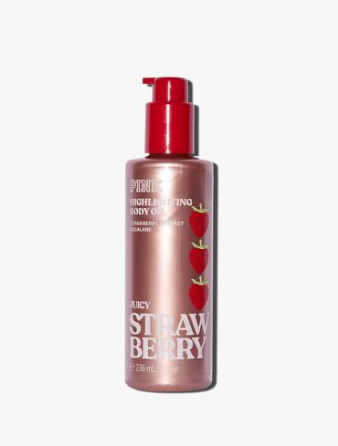 Бронзатор для тіла Вікторія Сікрет Victoria's Secret PINK Juicy Strawberry Highlighting body oil