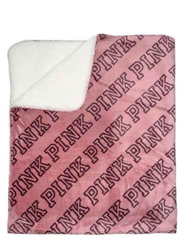 Теплий флісовий плед PINK by Victoriaʼs Secret