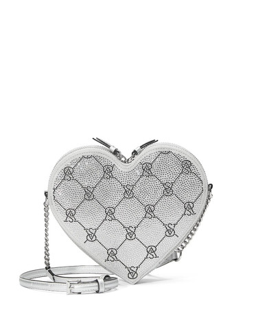 Сумочка Victoria's Secret Heart Crossbody Bag Срібляста