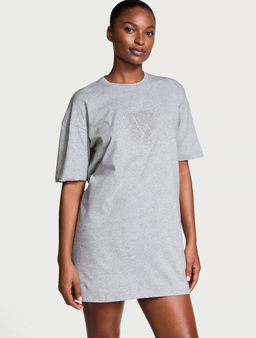 Нічна сорочка Вікторія Сікрет Victoria's Secret 100% Cotton Oversized Sleep Tee