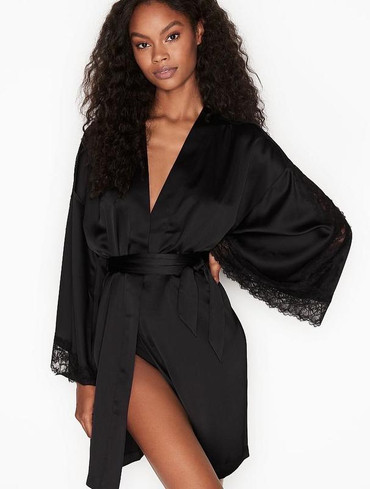 Халат Вікторія Сікрет Victoria's Secret Lace Inset Robe