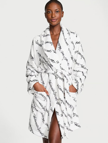 Халат плюшевий Вікторія Сікрет Victoria's Secret Short Cozy Robe