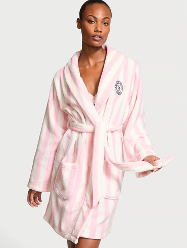 Халат плюшевий Вікторія Сікрет Victoria's Secret Short Cozy Robe