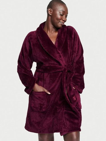 Халат плюшевий Вікторія Сікрет Victoria's Secret Short Cozy Robe