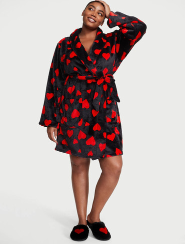 Халат плюшевий Вікторія Сікрет Victoria's Secret Short Cozy Robe