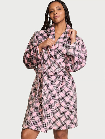 Халат плюшевий Вікторія Сікрет Victoria's Secret Short Cozy Robe