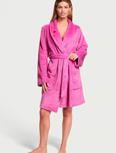 Халат плюшевий Вікторія Сікрет Victoria's Secret Short Cozy Robe