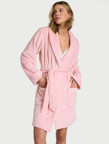 Халат плюшевий Вікторія Сікрет Victoria's Secret Short Cozy Robe