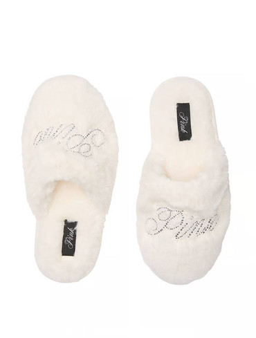 Домашні капці Вікторія Сікрет Victoria's Secret Faux-Fur Closed-Toe Slippers