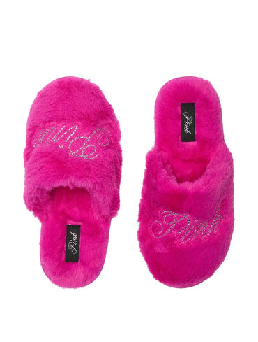 Домашні капці Вікторія Сікрет Victoria's Secret Closed-Toe Faux Fur Slippers