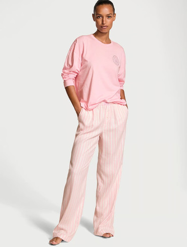 Піжама фланелева Вікторія Сікрет Victoria's Secret Flannel Long-Sleeve Tee-Jama Set