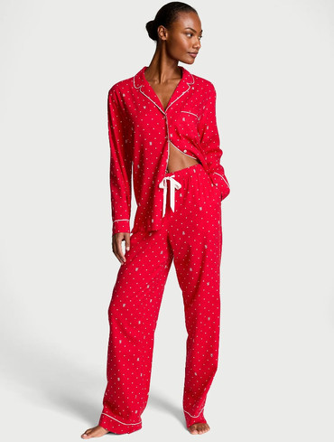 Піжама фланелева Вікторія Сікрет Victoria's Secret Flannel Long Pajama Set