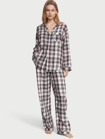 Піжама фланелева Вікторія Сікрет Victoria's Secret Flannel Long Pajama Set