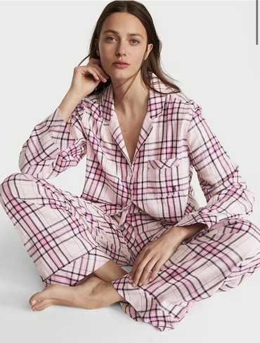 Піжама фланелева Вікторія Сікрет Victoria's Secret Flannel Long Pajama Set