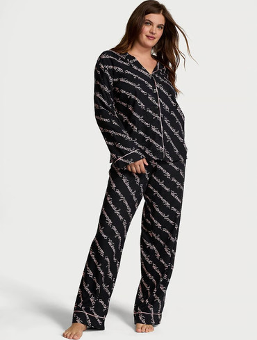 Піжама фланелева Вікторія Сікрет Victoria's Secret Flannel Long Pajama Set