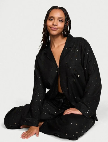 Піжама фланелева Вікторія Сікрет Victoria's Secret Flannel Long Pajama Set