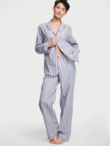 Піжама бавовняна Вікторія Сікрет Victoria's Secret Cotton Long Pajama Set