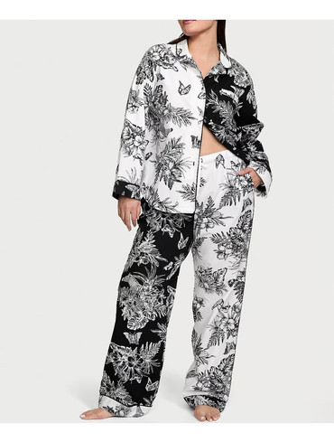 Піжама бавовняна Вікторія Сікрет Victoria's Secret 100% Cotton Long Pajama Set