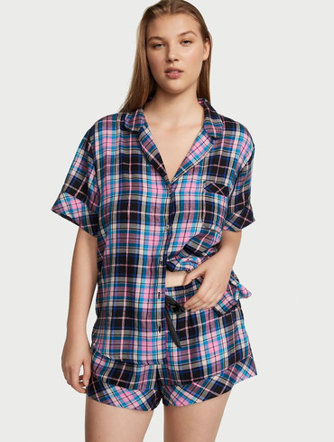 Піжама фланелева Вікторія Сікрет Victoria's Secret Flannel Short Pajama Set