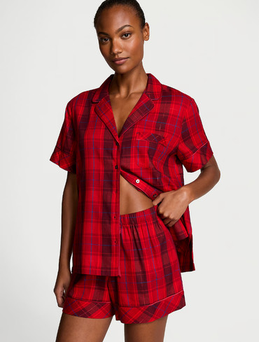 Піжама фланелева Вікторія Сікрет Victoria's Secret Flannel Short Pajama Set