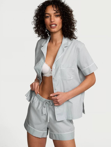 Піжама бавовняна Вікторія Сікрет Victoria's Secret Heritage Cotton Short Pajama Set
