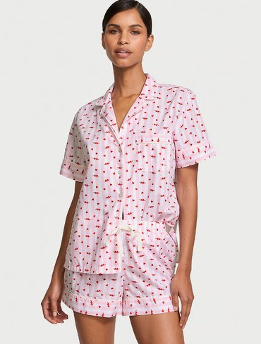 Піжама бавовняна Вікторія Сікрет Victoria's Secret Heritage Cotton Short Pajama Set