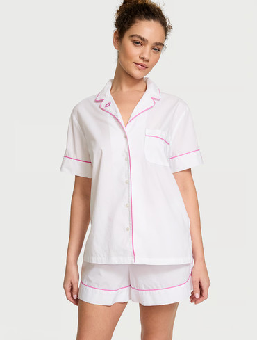Піжама бавовняна Вікторія Сікрет Victoria's Secret Heritage Cotton Short Pajama Set