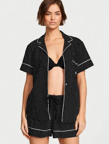Піжама бавовняна Вікторія Сікрет Victoria's Secret Heritage Cotton Short Pajama Set