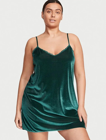 Сукня для сну Вікторія Сікрет Victoria's Secret Velvet V-Neck Slip