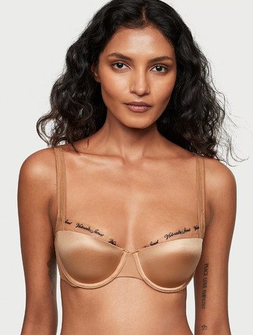 Бюстгальтер без Пуш-ап Logo Embroidery Lightly Lined Balconette Bra