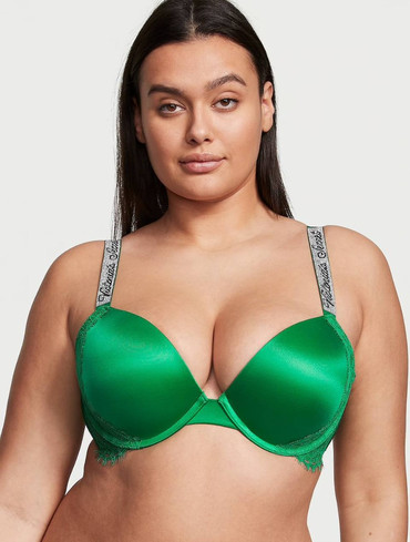 Бюстгальтер з пуш-ап та стразами Victoria's Secret Shine Strap Lace Push-Up Bra