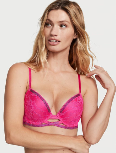 Бюстгальтер з пуш-ап та стразами Shine Cradle Lace Push-Up Bra