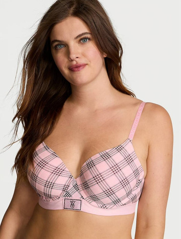Бюстгальтер зі стразами без пуш-ап Victoria's Secret Shine Patch Lightly Lined Demi Bra