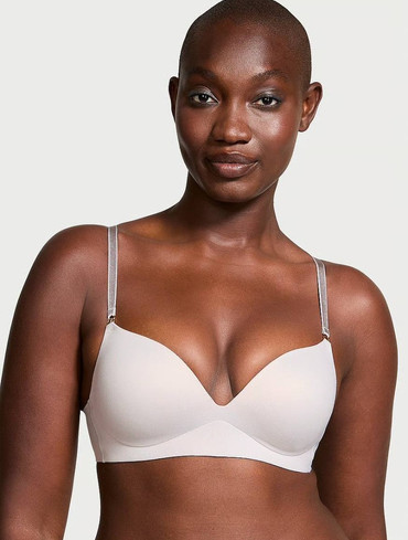 Бюстгальтер з пуш-ап Victoria's Secret Smooth Wireless Push-Up Plunge Bra