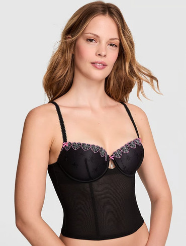 Корсет бюстьє без пуш-ап Victoria's Secret WINK Lightly Lined Balconette Corset