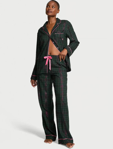 Піжама фланелева Вікторія Сікрет Victoria's Secret Flannel Long Pajama Set