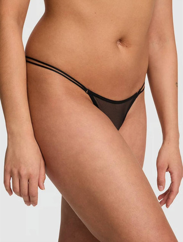 Трусики мікро-стрінги Logo Mesh Strappy Micro Thong Panty