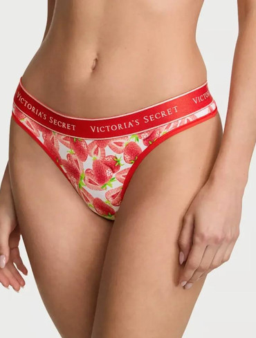 Бавовняні стрінги Logo Cotton Thong Panty