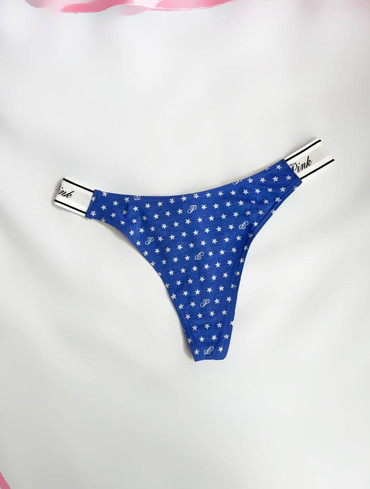 Бавовняні стрінги Logo Cotton High-Leg Thong Panty
