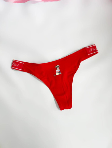 Бавовняні стрінги Logo Cotton High-Leg Thong Panty