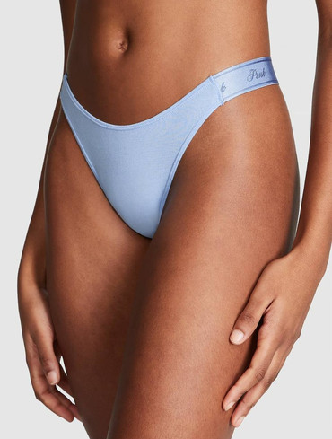 Бавовняні стрінги Logo Cotton High-Leg Thong Panty