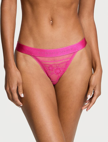 Трусики танга мереживні Logo Lace Tanga Panty