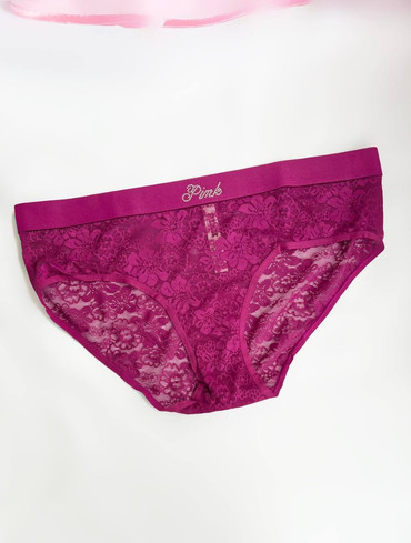 Трусики бавовняні мереживні Cotton Logo Hiphugger Panties