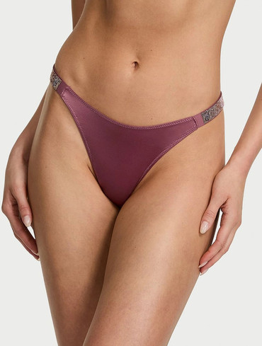 Трусики стрінги зі стразами Вікторія Сікрет Victoria's Secret Shine Strap Thong Panty
